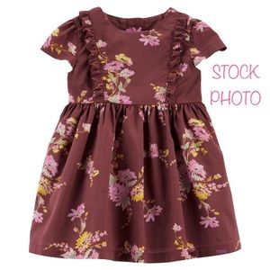 Maroon floral dress